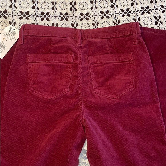 Time and Tru Burgundy Corduroy Straight-Leg Pants - Picture 4 of 6